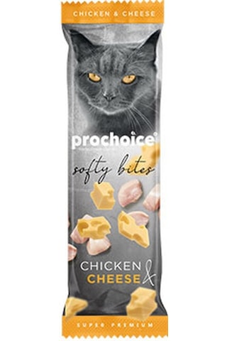 Pro Choice Softy Bites Tavuklu ve Peynirli Yumuşak Kedi Ödül Maması 24 x 10 G
