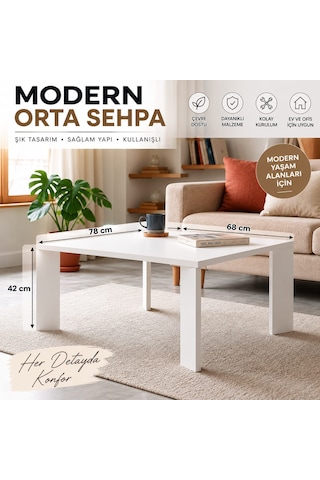 Modern Orta Sehpa Beyaz