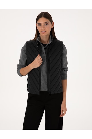 Pierre Cardin Kadın Siyah Mont Yelek 50314047-vr046 Siyah