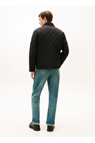 Tommy Hilfiger Dıamond Quılted Jacket Erkek Siyah Mont - Mw0mw41768