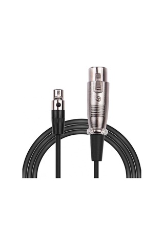 Fortunelane 2m Siyah 4-pin Mini Xlr Ta4f Ses Kablosu - Gümüş Açık Bakır İle Ses Kalitesini Artırır, Ev, Sahne Ve Stüdyo İçin Uygu