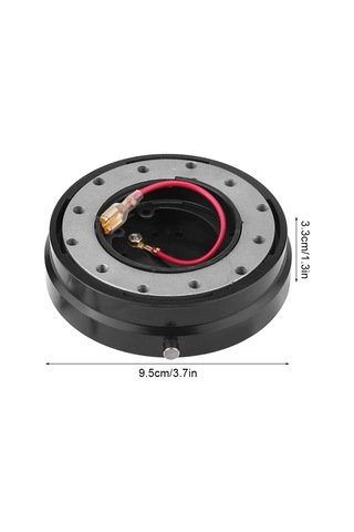 Xiyyadms Araba Motorspor Direksiyon Hızlı Çıkarıcı - Alüminyum Aloy Malzeme, Top Kilitli Bağlantı, Evvelce Montajlı Boss Kit İle Uyumlu Siyah