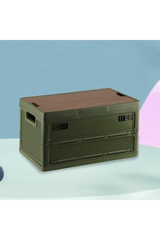 Createtech Yeşil 30l Organizatör Kutu Araba Bagaj Çöp Vaka Suntek Gb Çok Renkli