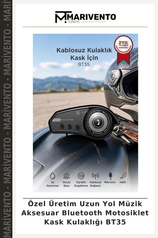 Özel Üretim Uzun Yol Müzik Aksesuar Bluetooth Motosiklet Kask Kulaklığı Bt35