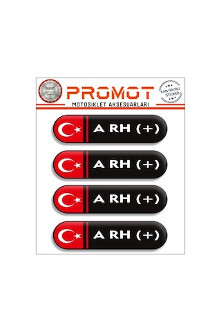 Kan Grubu 3d Sticker 4'lü Set 017 Diğer