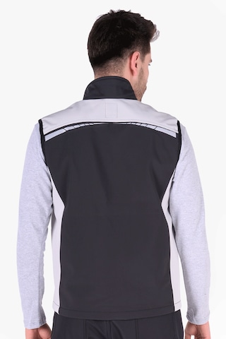 İş Yeleği Softshell Reflektörlü Siyah - Açık Gri