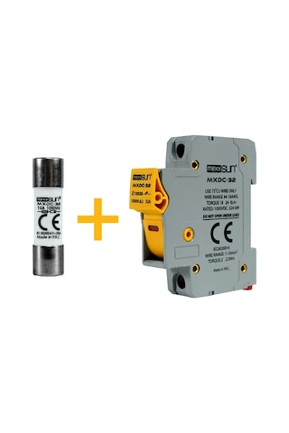 Mexxsun Dc Sigorta + Sigorta Yuvası 20a 1000v - 12 Adet Mexxsun Dc Sigorta + Sigorta Yuvası 20a 1000v - 12 Adet