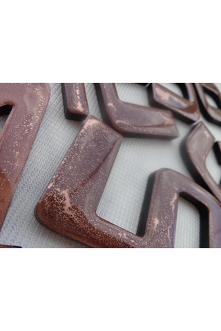 15 Cm Bakır Eskitme Kapı Daire Villa Bina Birim Numarası No:2