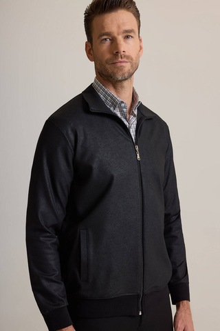 Ysf Erkek Siyah Fermuarlı Sweatshirt