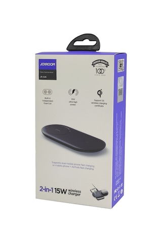 Joyroom JR-A26 2IN1 15W Kablosuz Wireless Şarj Cihazı