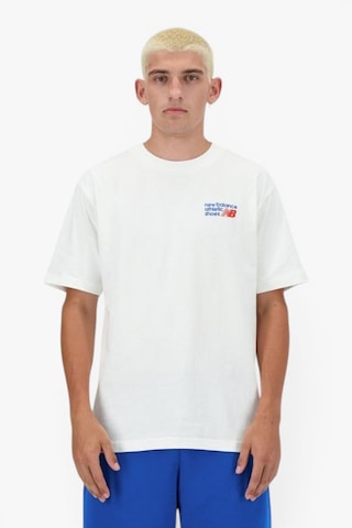 New Balance Mnt3434 Erkek Krem T-shirt - Mnt3434