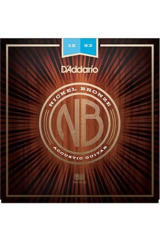 Daddarıo Nb1253 Akustik Gitar Tel Seti, Nıckel Bronze, Regular Lıght