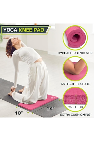 Prosourcefit Yoga Diz Pedleri Ve Dirsek Yastıkları, Yoga, Pilates, Zemin Antrenmanı İçin Standart Matlar Çok Renkli
