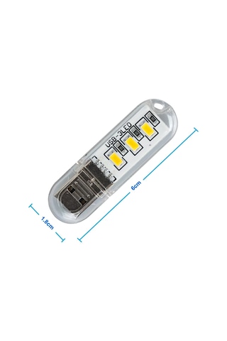 Mini Usb Led Lamba 5730 Smd 3 Led Anahtarlık Portatif Taşınabilir Gece Lambası Masa Aydınl.Kamp