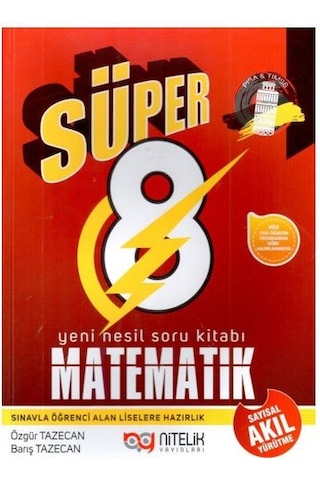 Süper 8 Matematik Sayısal Soru Kitabı - Özgür Tazecan.Barış Tazecan