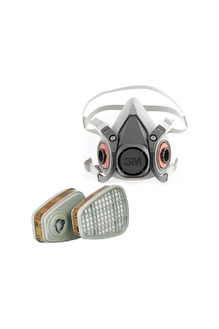 3m 6300 Yarım Yüz Maskesi + 3m 6059 Abek Filtre + 3m 5935 P3 Filtre +k501 Kapak