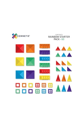 Connetix Rainbow Başlangıç Seti - 60 Parça Con-eu-60