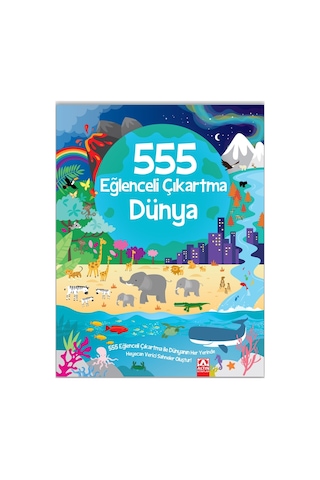 1 Ad. Dev Boyama + 555 Eğlenceli Çıkartma Seti 6 Ad.- Dünya, Ejderhalar, Dinozorlar, Hayvanlar, Denizin Derinlikleri, Kediler Ve Köpekler