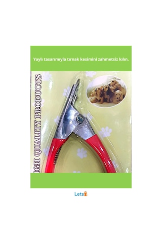 Giyotin Tırnak Makası Keskin Paslanmaz Çelik Ergonomik Evcil Hayvan Tırnak Kesme Aleti