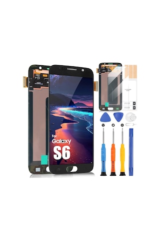 Samsung Uyumlu Galaxy S6 Sm-g920 İçin Lcd Ekran Dokunmatik Aaa Kalite Siyah