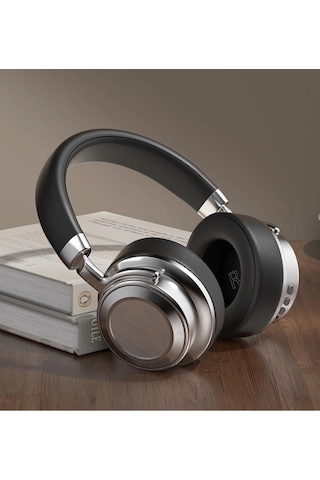 Metal Kulak Üstü Kablosuz Bluetooth Kulaklık Hybrid Anc Type-c Hızlı Şarj Bluetooth 6.0