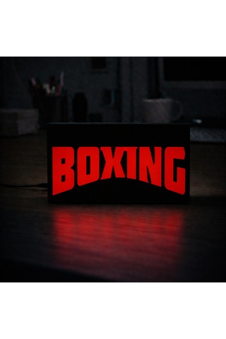 Masa Lambası - Boxing Boks Adaptörlü Dekoratif & Hediyelik Lamba Çok Renkli