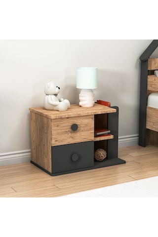 Arnetti Valerin Komodin Çekmeceli Atlantik Çam Antrasit