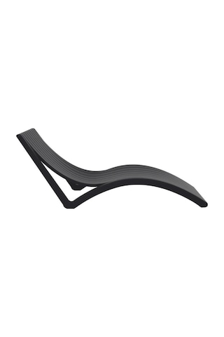 Omnipazar Trk-087 Siesta Lüks Ergonomik Slim Tasarım Şezlong Siyah Siyah