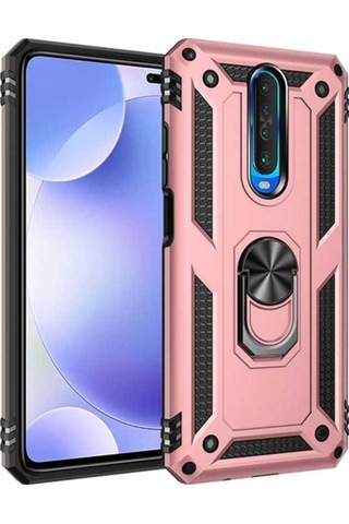 Xiaomi Redmi K30 Kılıf Zore Vega Kapak Rose Gold