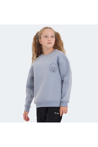 Slazenger LONE Çocuk Taş Gri Sweatshirt