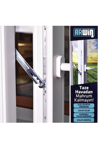 Arwin Kapı Pencere Kademeli Havalandırma Kolu Sağ Açılım