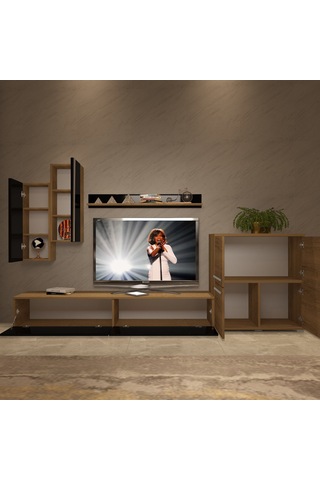 Decoraktiv Eko 6 Mdf Std Tv Ünitesi Tv Sehpası Pera - Siyah