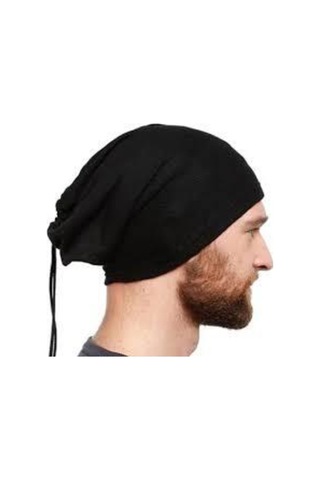 Fonem Erkek Bere Kışlık Sade Set Bere +Polar Bere+ Boyunluk +Kulaklık + Kesik Parmak Eldiven Siyah