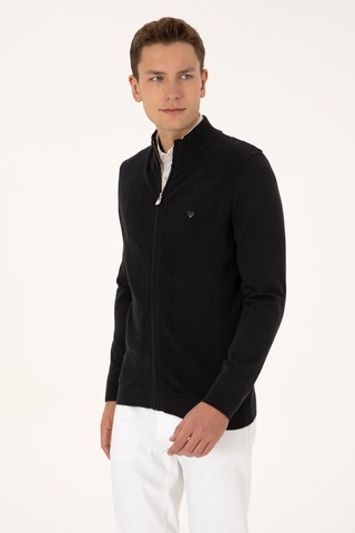 U.s. Polo Assn. Erkek Siyah Hırka Triko 50315024-vr046 Sıyah