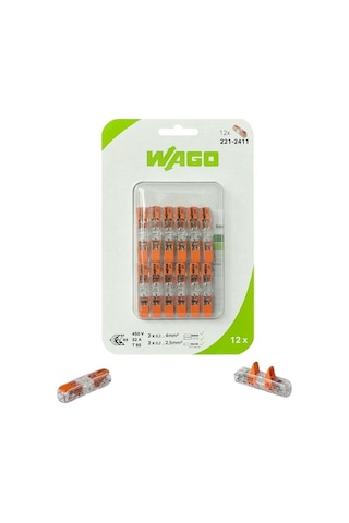 Wago 221-2411 4 Mm² 2 İletkenli Buat 12adet