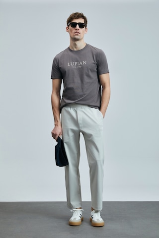 Lufian 111020238 Love Modern Grafik T- Shirt Erkek Tişort Vizon