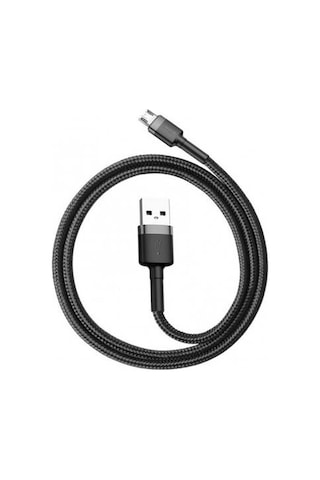 Baseus Cafule Serisi USB Kablo Micro USB 2.4A, 1M Siyah-Gri