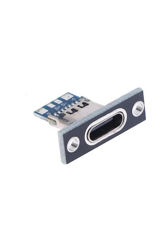 Usb 3.1 Type C Panel Montaj Dişi Soket 4 Pin Smd Lehimlenebilir Padler Konnektör Telefon Şarj Board