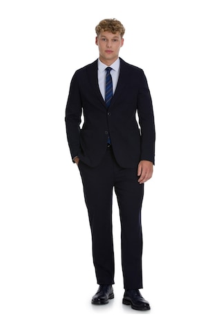 Lacivert Regular Fit Mono Yaka Pamuklu Takım Elbise 34353 Lacivert