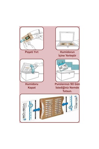 Boveda 75 60 G Humidor Puro Kutusu Nemlendirici 20li Eco Paket