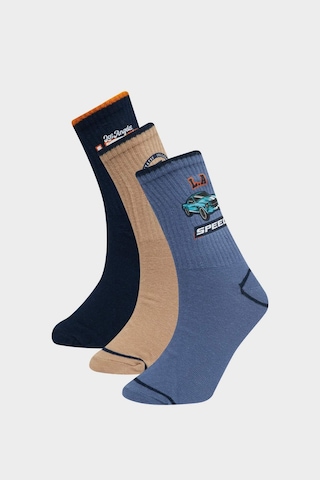 Defacto Erkek Çocuk 3lü Pamuklu Uzun Çorap F8851a8nskr1 Çok Renkli-kr1