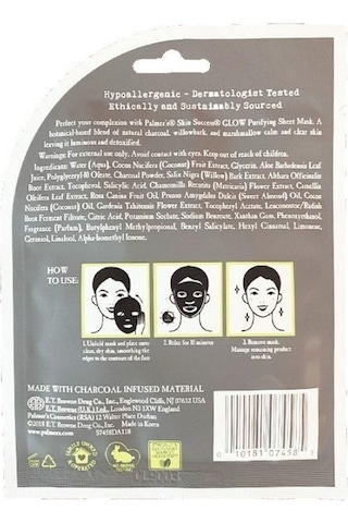 Palmer's Skin Success Glow Purifying Sheet Mask Maske 18 ML