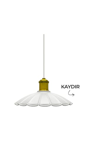 Metal Alven Beyaz Avize, Sarkıt Beyaz