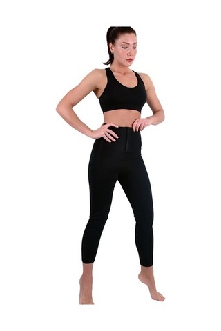 Enstyle Boutique Enenstyle Fashıon Boutıque Termal Sauna Agraflı Tayt Siyah