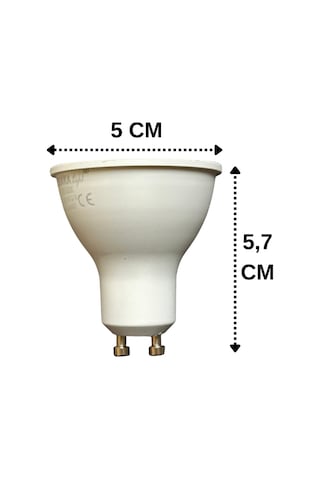 6 Adet Osaka 9w 70w Beyaz Işık 6500k Gu10 Duylu Led Çanak Ampul