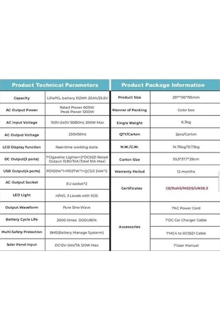 Orbus 600 W Taşınabilir Güç Kaynağı Power Station