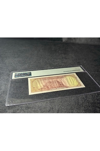 Pmg 62 Unc Çil İnönü Batan Gemi 50 Kuruş P 133 1930 S/n A25 267263 2. Ems