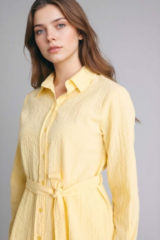 Defacto Regular Fıt Gofre Dokulu Tunik G8505ax26spyl273 Sarı-yl273