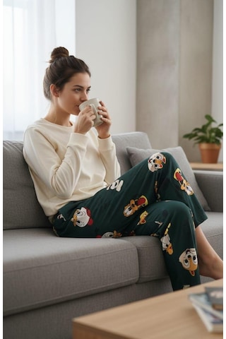 Sude Kadın Pijama Altı Yeşil