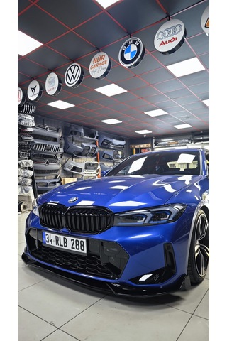 Bmw G20 Lci Ön Tampon Lipi Plastik Parlak Siyah 3 Prç 2020+